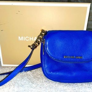 Blue Michael Kors crossbody bag